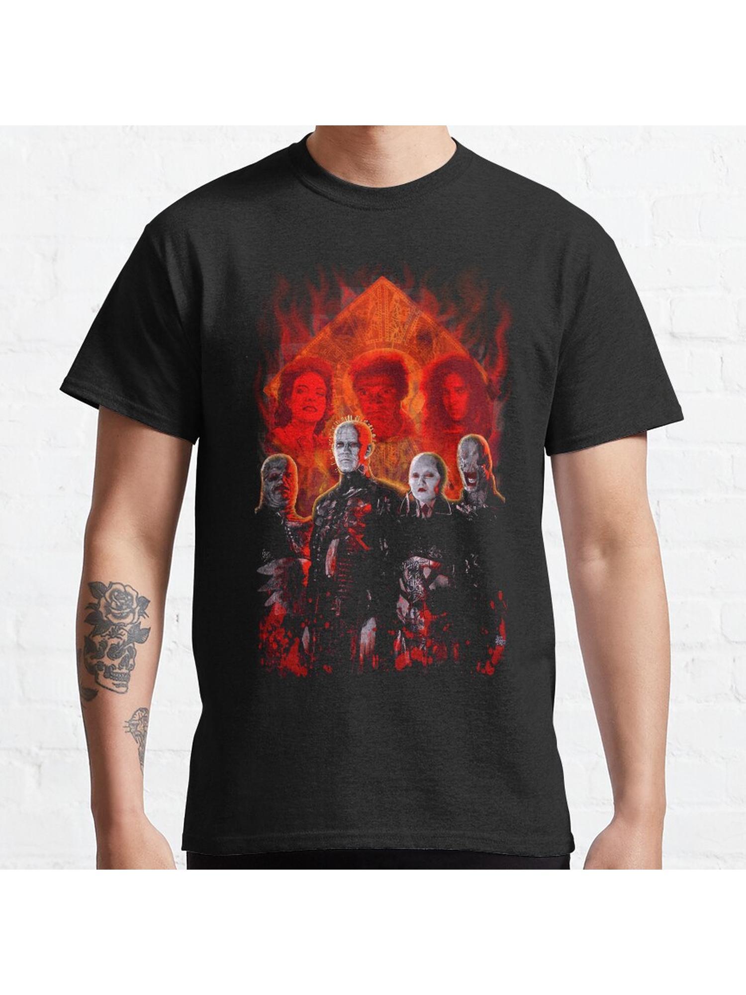 Cenobites Pinhead Puzzle Box Classic T-Shirt 100% Cotton, Gifts for Men Dad Husband Grandpa, S-XXXL, Black