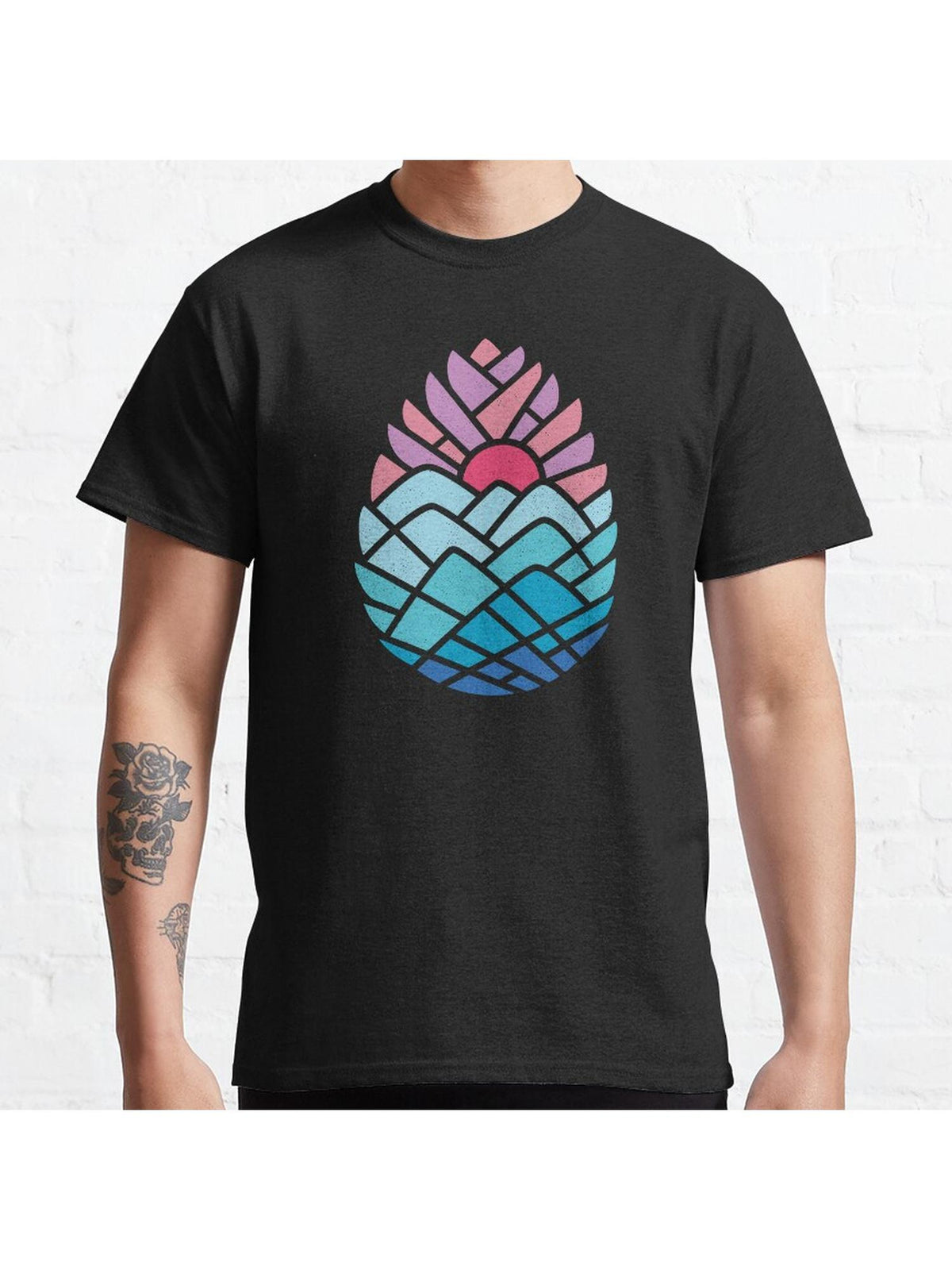 Alpine Classic T-Shirt 100% Cotton, Gifts for Men Dad Husband Grandpa, S-XXXL, Black