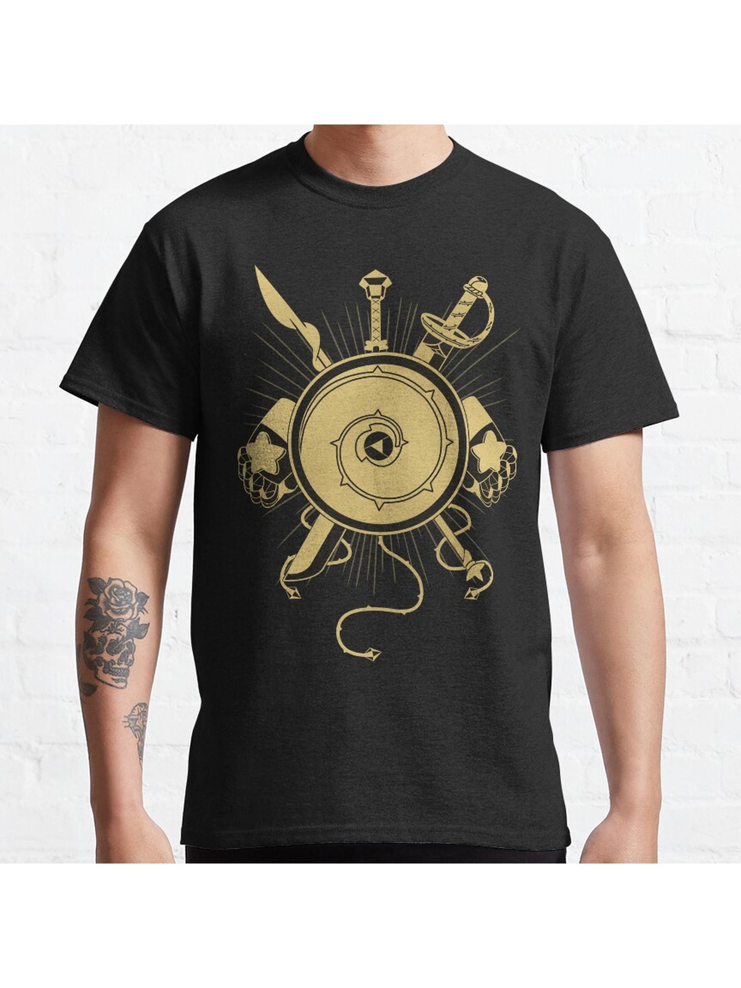 Gems Weapons Classic T-Shirt 100% Cotton, Gifts for Men Dad Husband Grandpa, S-XXXL, Black