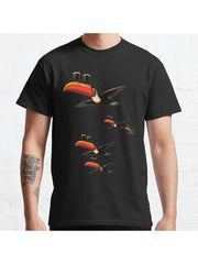 Flying Guinness Classic T-Shirt 100% Cotton, Gifts for Men Dad Husband Grandpa, S-XXXL, Black