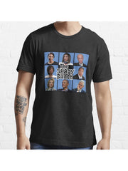 The Shady Bunch Parody Essential T-Shirt 100% Cotton, Gifts for Men Dad Husband Grandpa, S-XXXL, Black