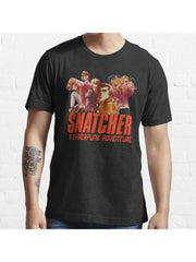 Snatcher Essential T-Shirt 100% Cotton, Gifts for Men Dad Husband Grandpa, S-XXXL, Black