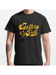 Jethro Tull Classic T-Shirt 100% Cotton, Gifts for Men Dad Husband Grandpa, S-XXXL, Black