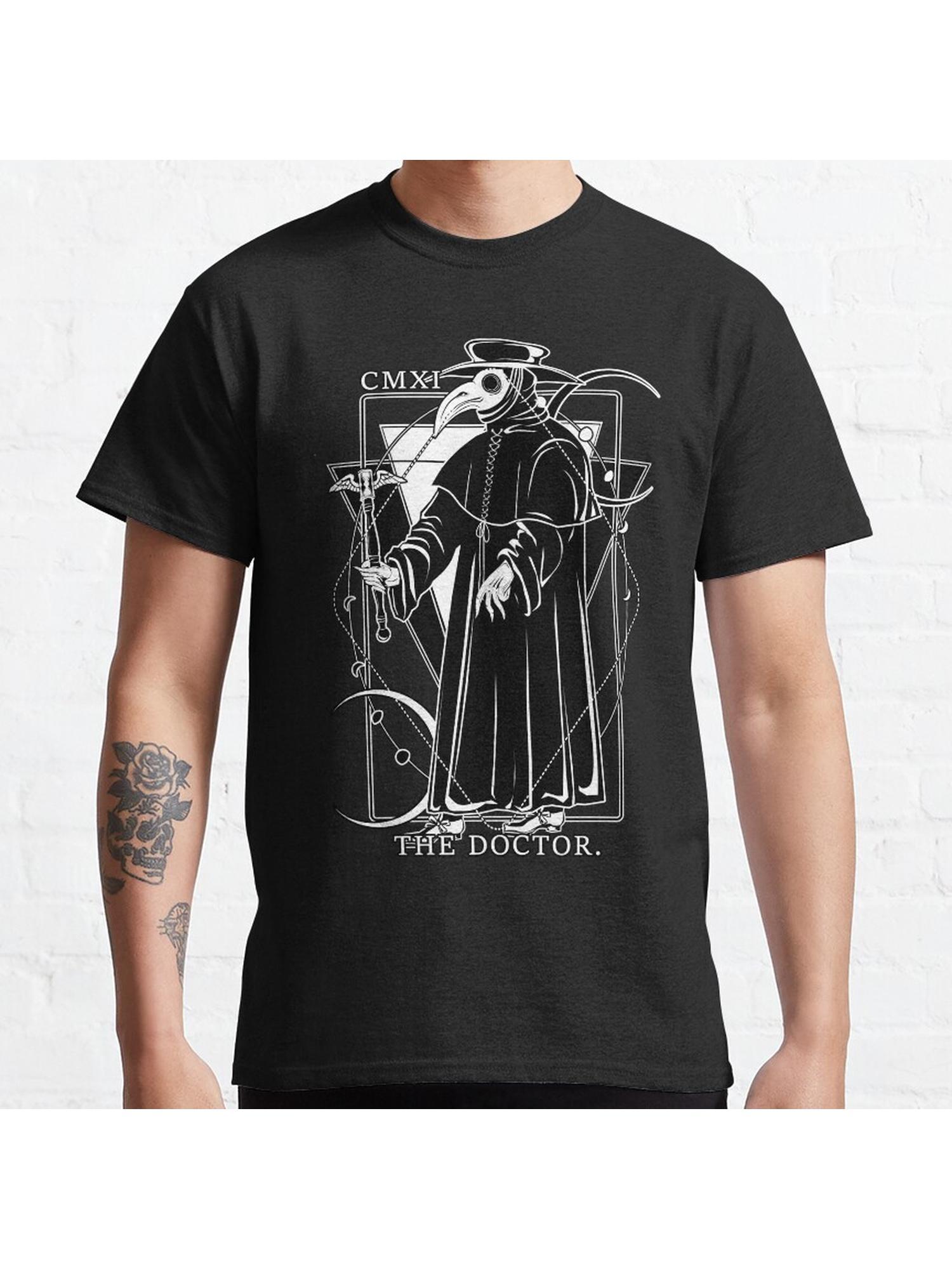 The Doctor Classic T-Shirt 100% Cotton, Gifts for Men Dad Husband Grandpa, S-XXXL, Black