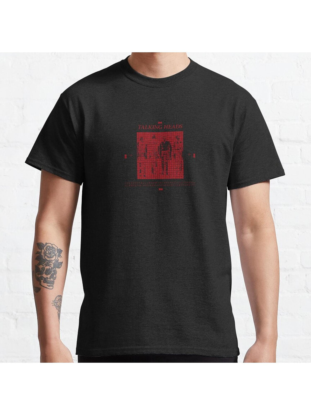 Talking Heads More Songs About Buildings and Food Classic T-Shirt 100% Cotton, Gifts for Men Dad Husband Grandpa, S-XXXL, Black