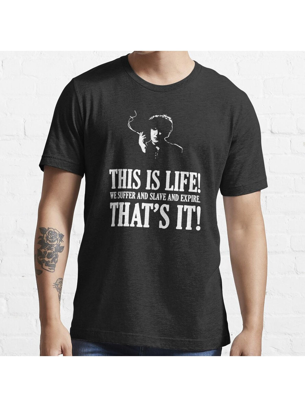 Bernard Black - Black Books T Shirt Essential T-Shirt 100% Cotton, Gifts for Men Dad Husband Grandpa, S-XXXL, Black