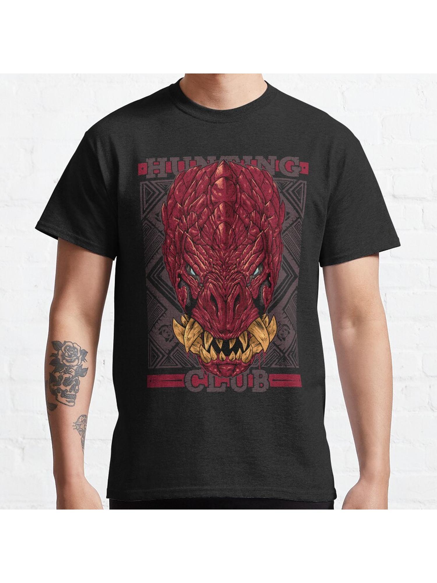 Hunting Club: Odogaron Classic T-Shirt 100% Cotton, Gifts for Men Dad Husband Grandpa, S-XXXL, Black