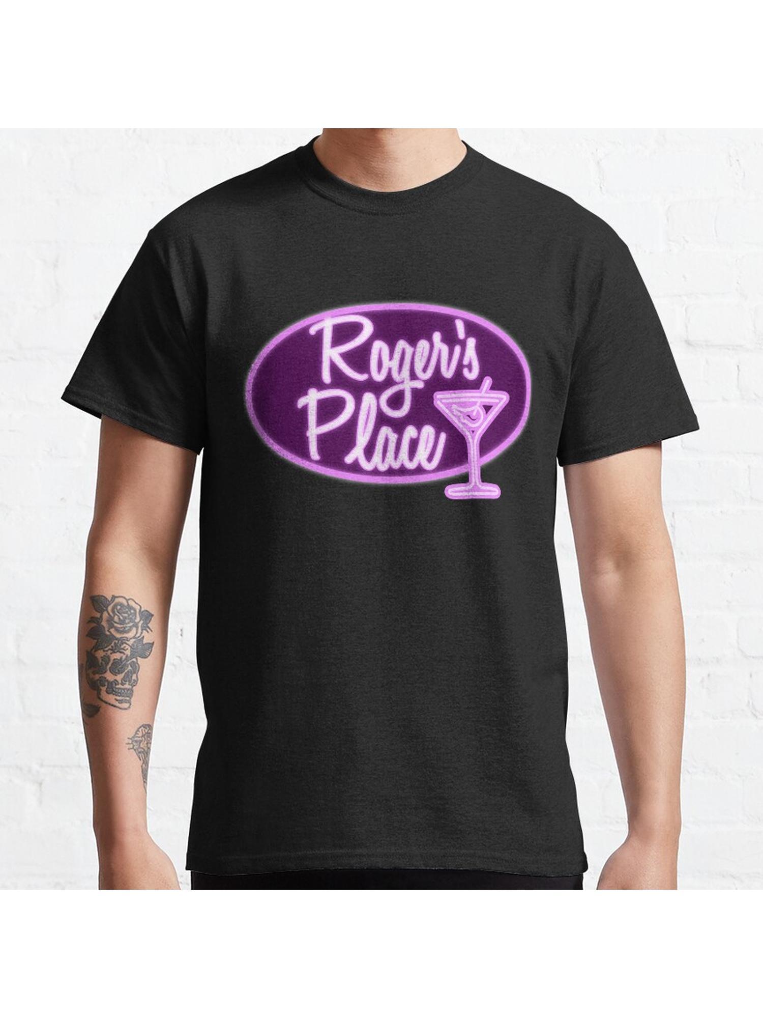 Roger's Place Classic T-Shirt 100% Cotton, Gifts for Men Dad Husband Grandpa, S-XXXL, Black