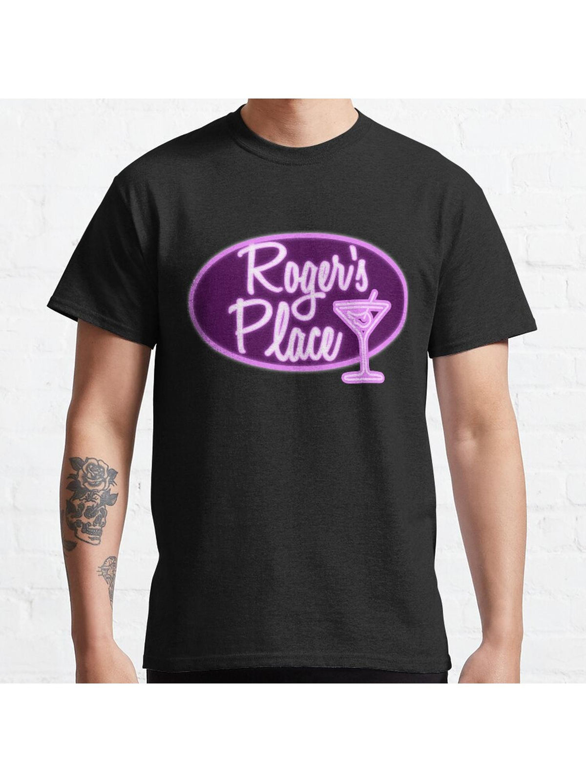 Roger's Place Classic T-Shirt 100% Cotton, Gifts for Men Dad Husband Grandpa, S-XXXL, Black