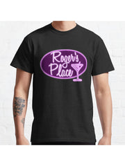 Roger's Place Classic T-Shirt 100% Cotton, Gifts for Men Dad Husband Grandpa, S-XXXL, Black