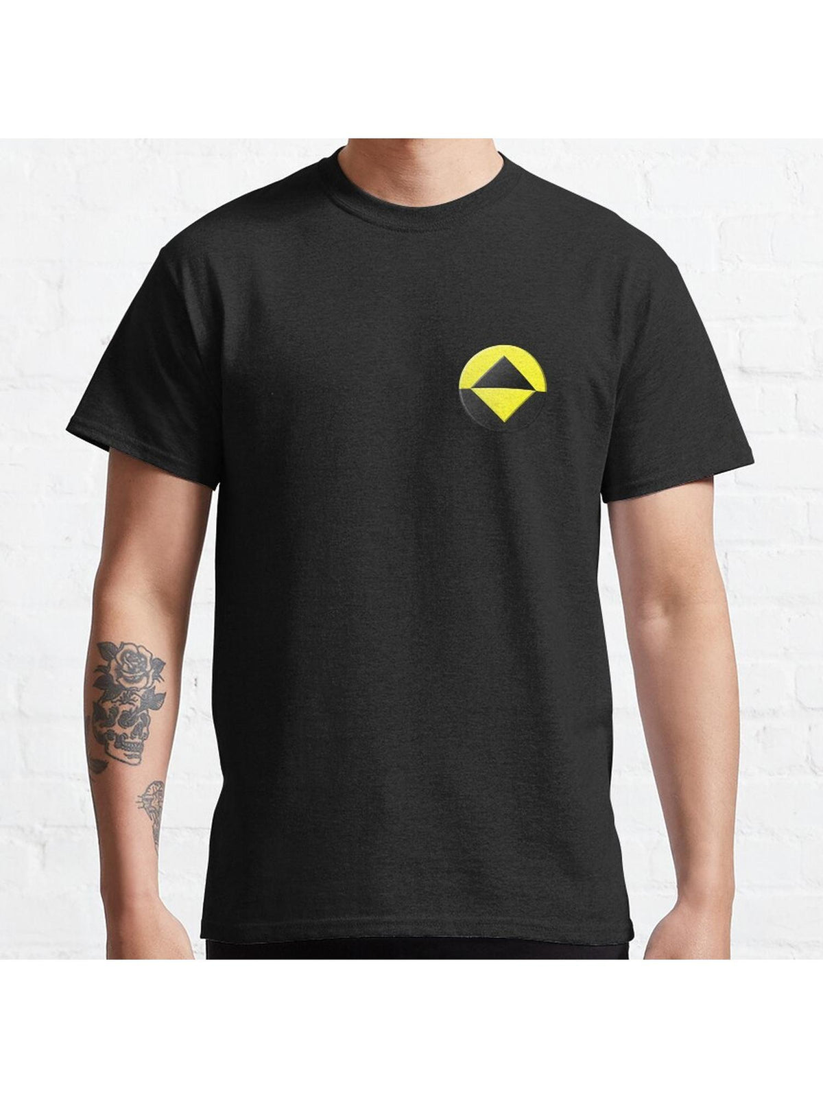 ReBoot icon Classic T-Shirt 100% Cotton, Gifts for Men Dad Husband Grandpa, S-XXXL, Black