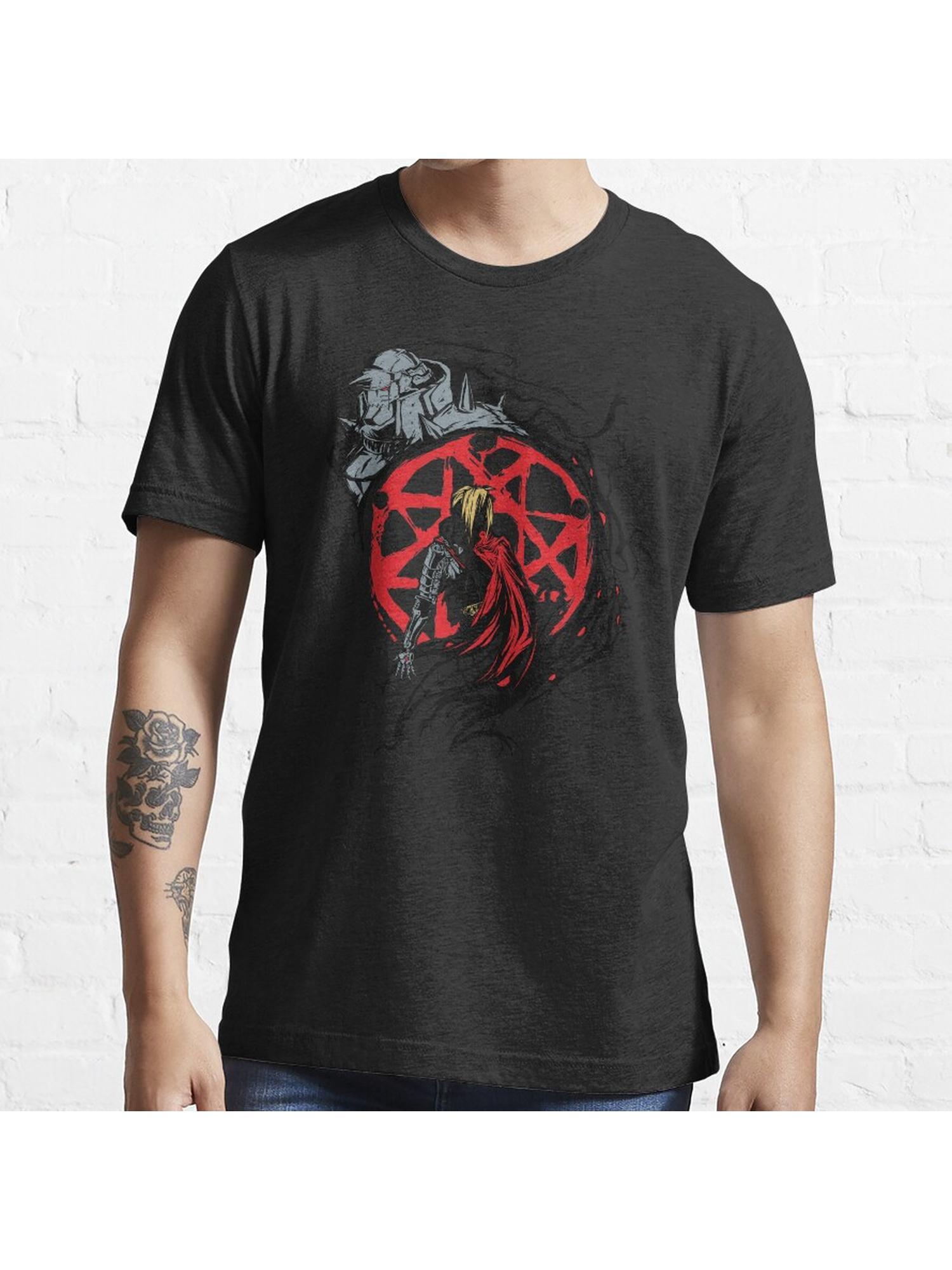FullMetal Circle Essential T-Shirt 100% Cotton, Gifts for Men Dad Husband Grandpa, S-XXXL, Black