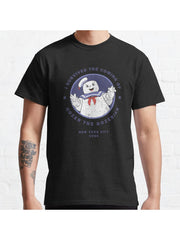 I survived the coming of Gozer the Gozerian - New York City 1984 Classic T-Shirt 100% Cotton, Gifts for Men Dad Husband Grandpa, S-XXXL, Black
