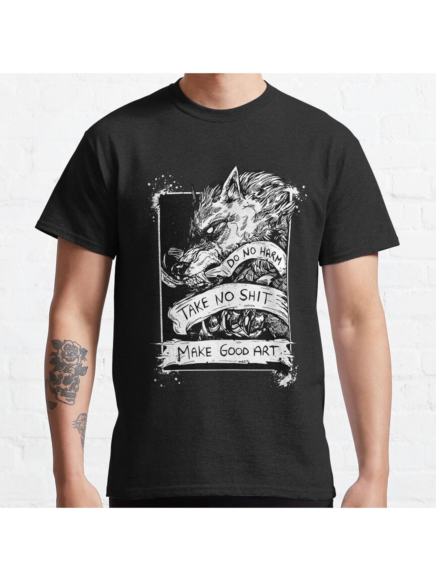 Do no Harm- Black tee Classic T-Shirt 100% Cotton, Gifts for Men Dad Husband Grandpa, S-XXXL, Black