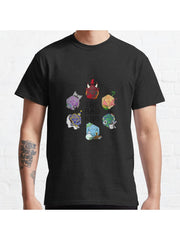 Fantasy High D20 Dice Set Design Classic T-Shirt 100% Cotton, Gifts for Men Dad Husband Grandpa, S-XXXL, Black