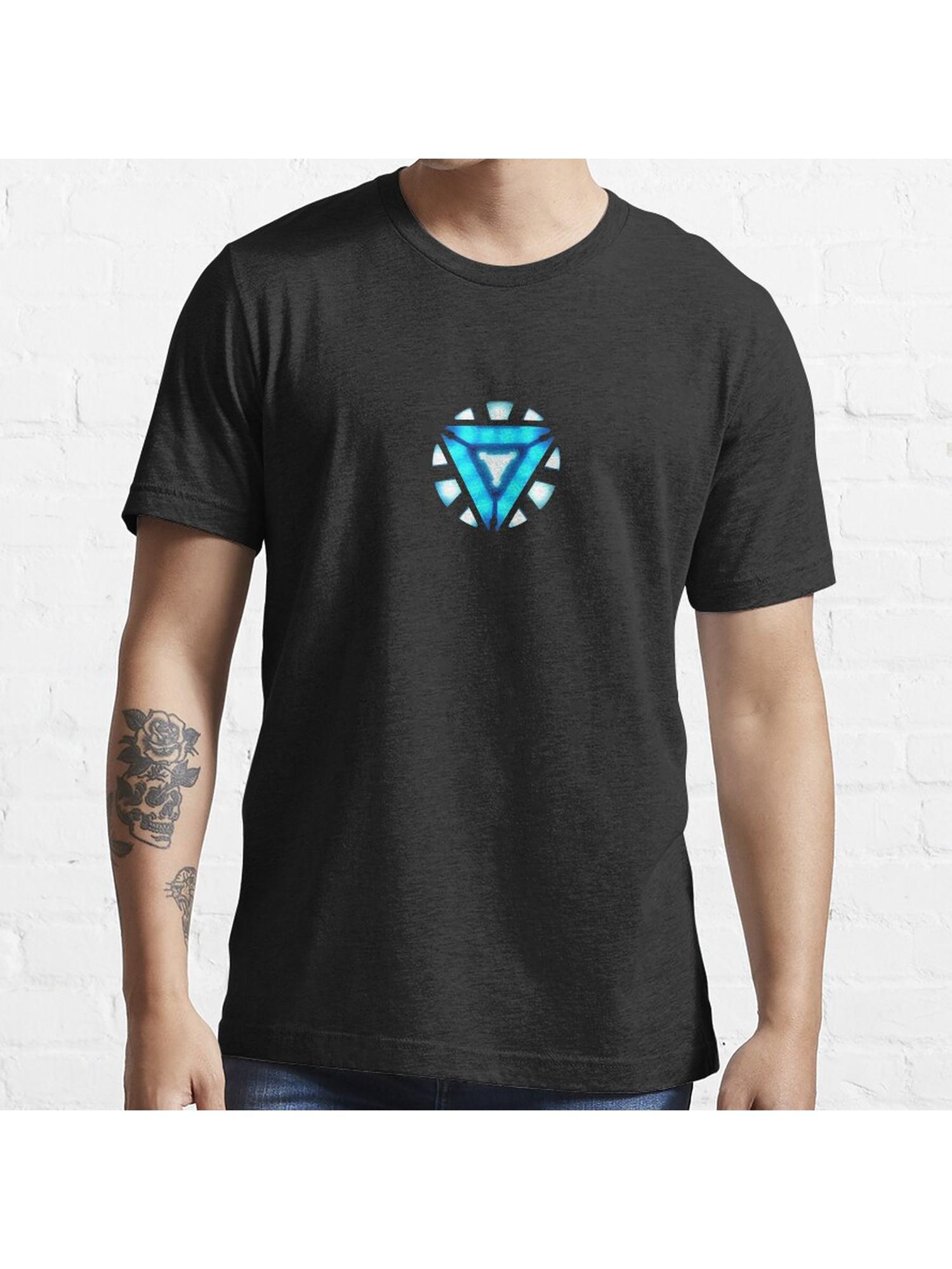 reactor arc Essential T-Shirt 100% Cotton, Gifts for Men Dad Husband Grandpa, S-XXXL, Black