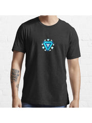 reactor arc Essential T-Shirt 100% Cotton, Gifts for Men Dad Husband Grandpa, S-XXXL, Black