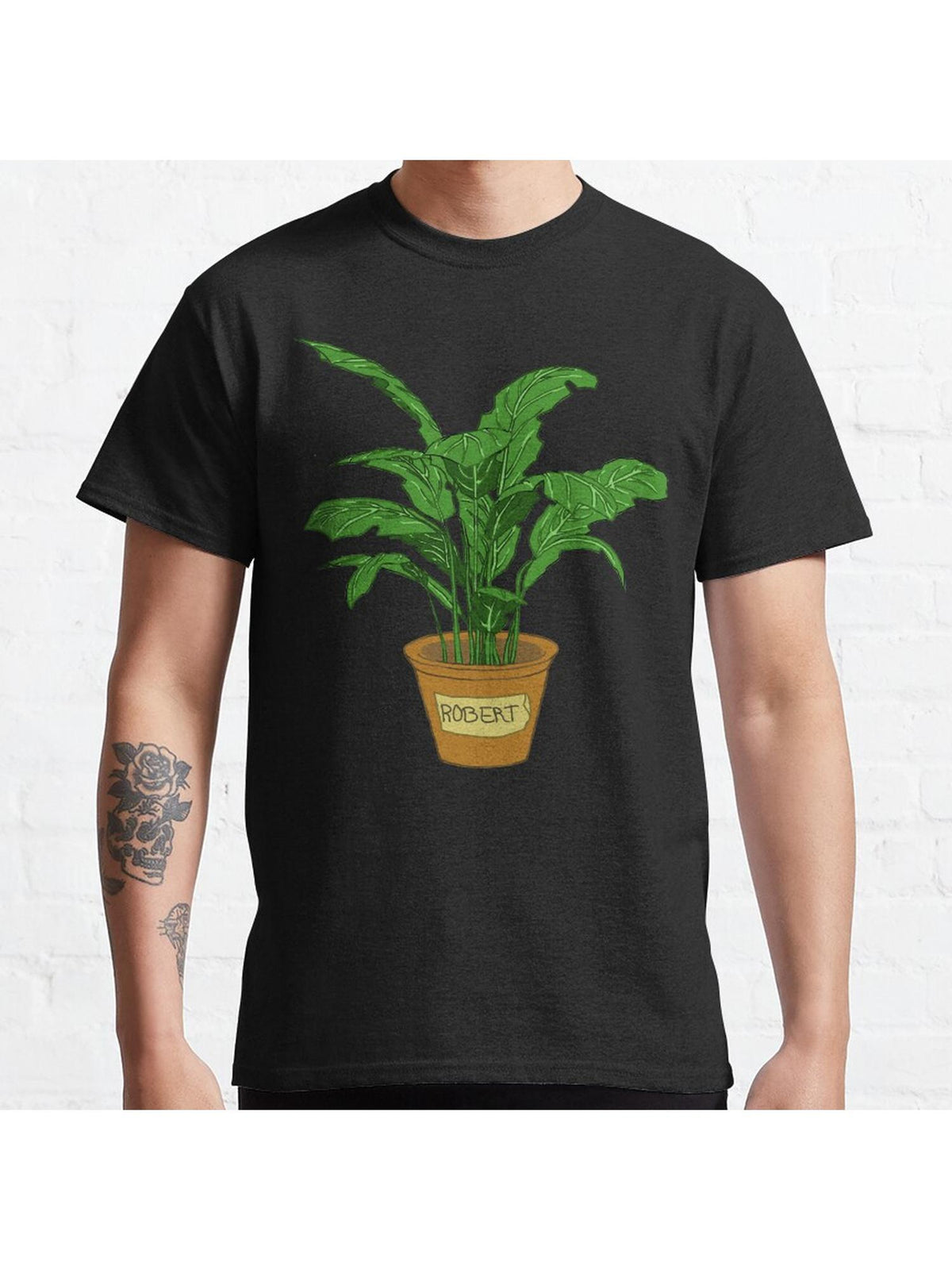 Robert PLANT Classic T-Shirt 100% Cotton, Gifts for Men Dad Husband Grandpa, S-XXXL, Black