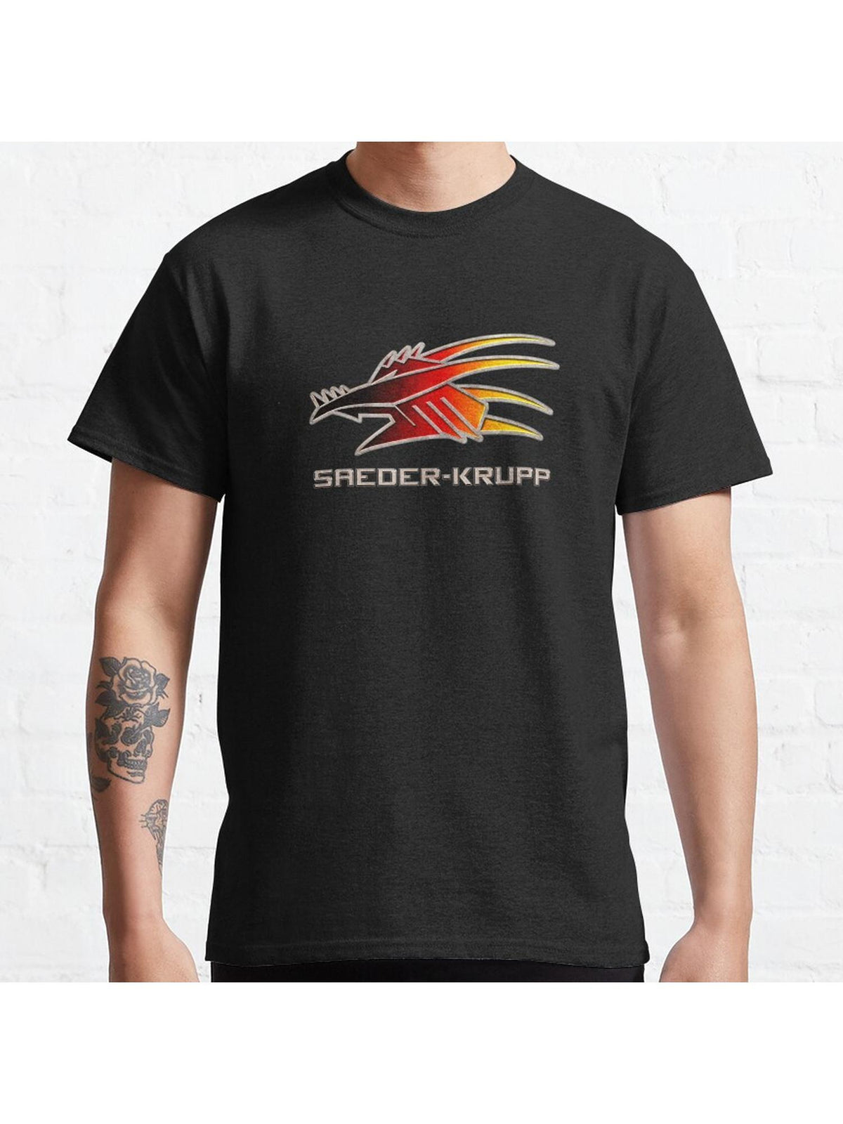 Saeder Krupp Classic T-Shirt 100% Cotton, Gifts for Men Dad Husband Grandpa, S-XXXL, Black