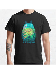 He is my Neighbor Classic T-Shirt 100% Cotton, Gifts for Men Dad Husband Grandpa, S-XXXL, Black