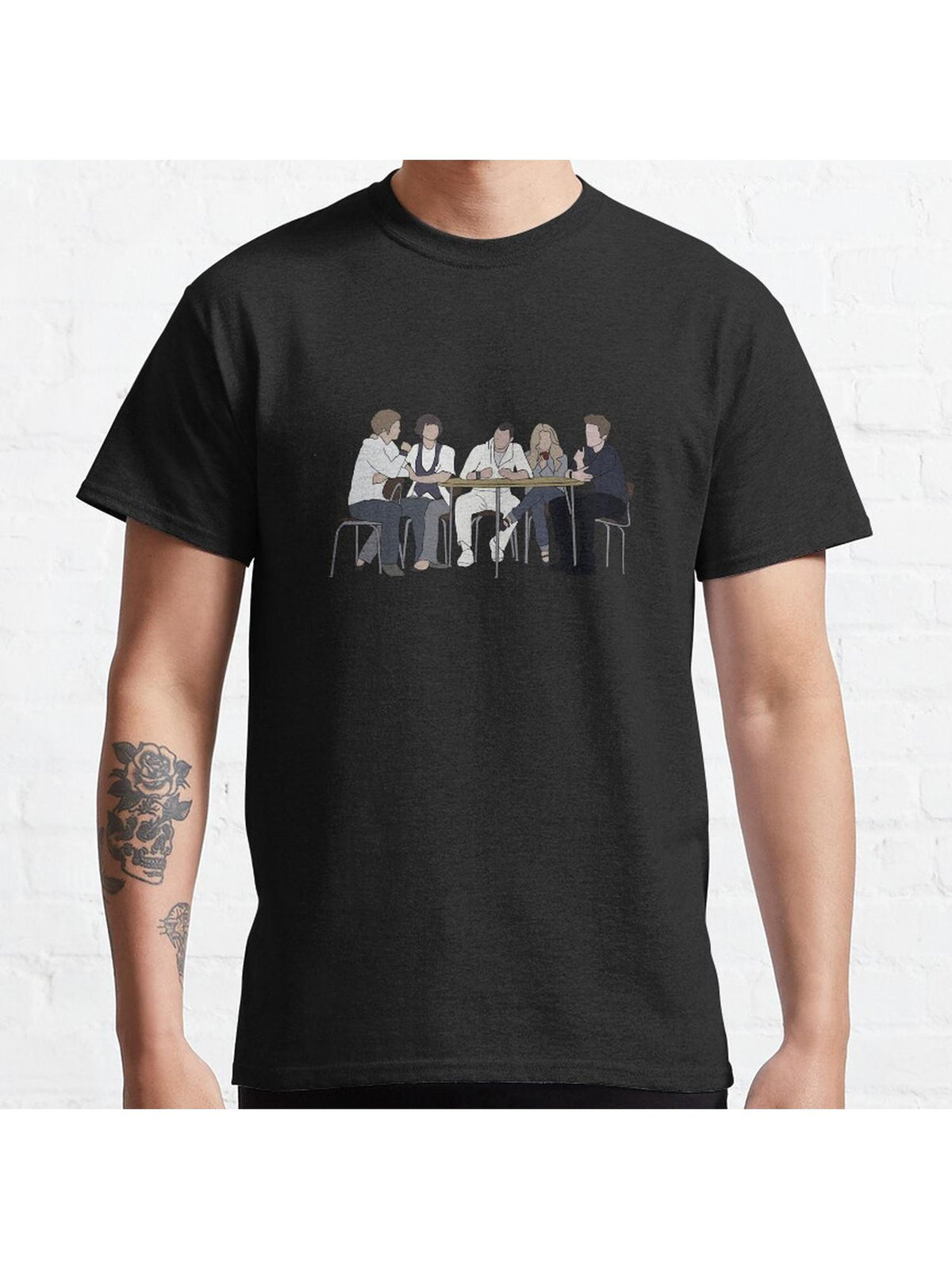 Who are they? Classic T-Shirt 100% Cotton, Gifts for Men Dad Husband Grandpa, S-XXXL, Black