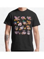 Duck and Duckling Classic T-Shirt 100% Cotton, Gifts for Men Dad Husband Grandpa, S-XXXL, Black