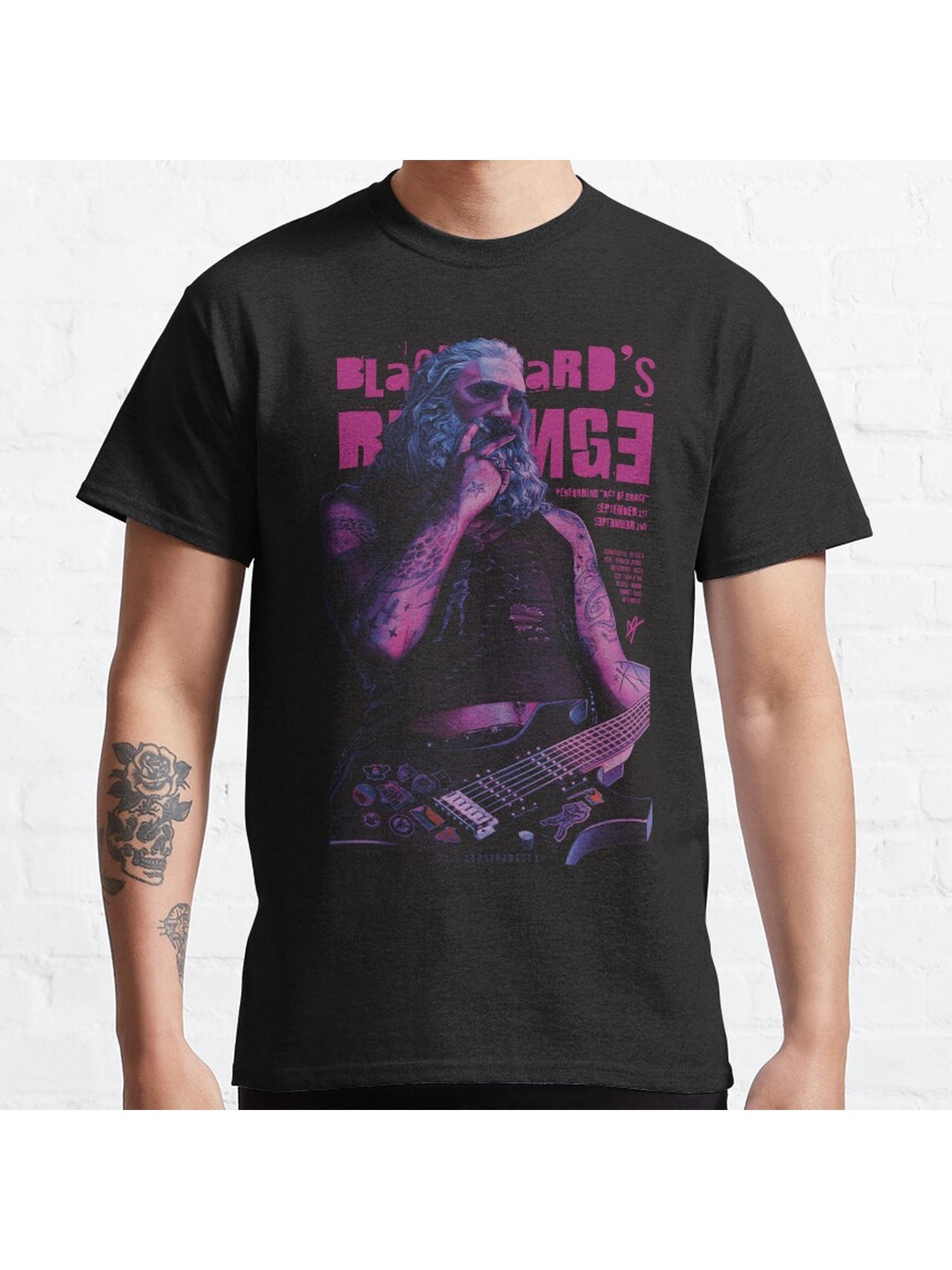 Rockstar Blackbeard Classic T-Shirt 100% Cotton, Gifts for Men Dad Husband Grandpa, S-XXXL, Black
