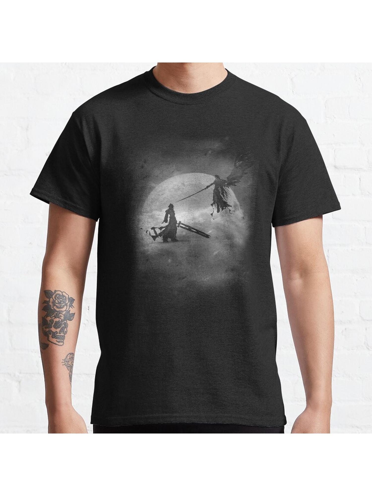 Sephiroth vs Cloud Strife FF9 Classic T-Shirt 100% Cotton, Gifts for Men Dad Husband Grandpa, S-XXXL, Black
