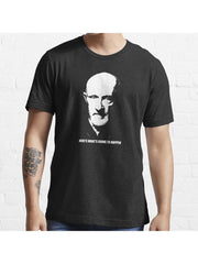 Mike Ehrmantraut Breaking Bad Better Call Saul Tshirt White Essential T-Shirt 100% Cotton, Gifts for Men Dad Husband Grandpa, S-XXXL, Black