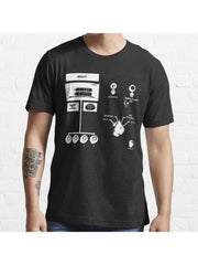 Add Violence inverted Essential T-Shirt 100% Cotton, Gifts for Men Dad Husband Grandpa, S-XXXL, Black