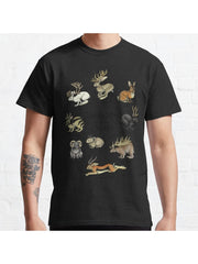 Jackalopes of the World Classic T-Shirt 100% Cotton, Gifts for Men Dad Husband Grandpa, S-XXXL, Black