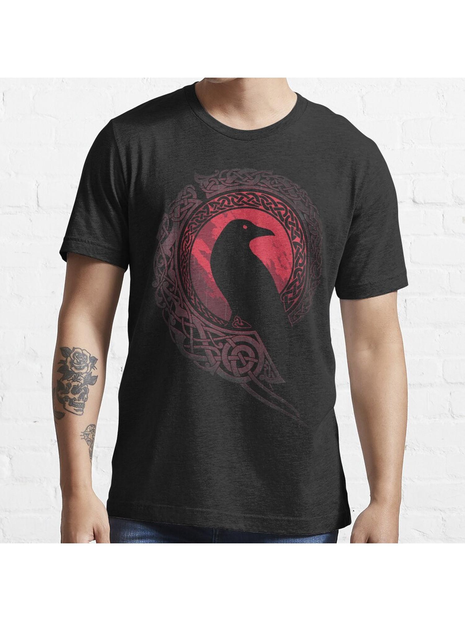 EDDA Essential T-Shirt 100% Cotton, Gifts for Men Dad Husband Grandpa, S-XXXL, Black
