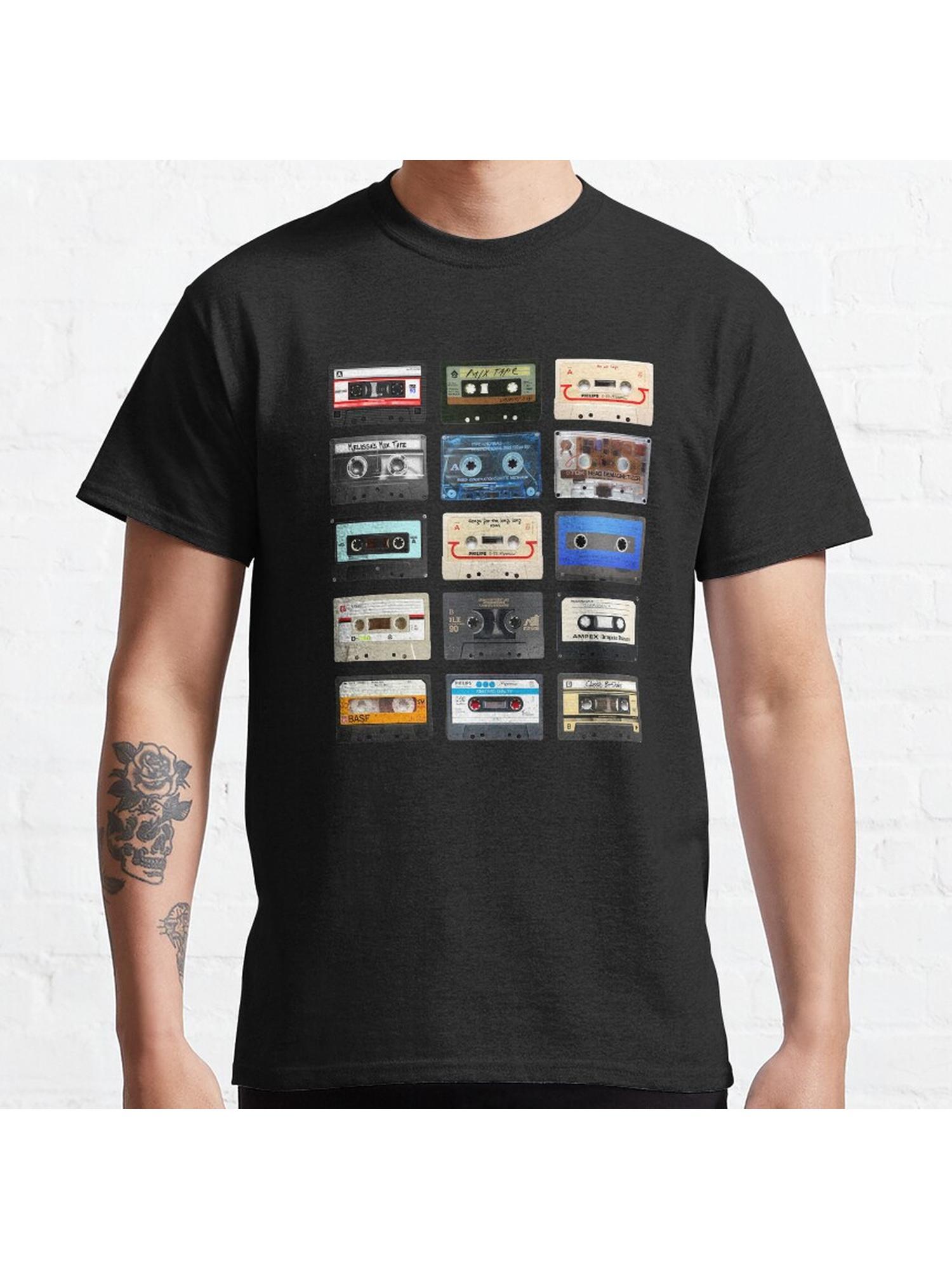 #Music Classic T-Shirt 100% Cotton, Gifts for Men Dad Husband Grandpa, S-XXXL, Black
