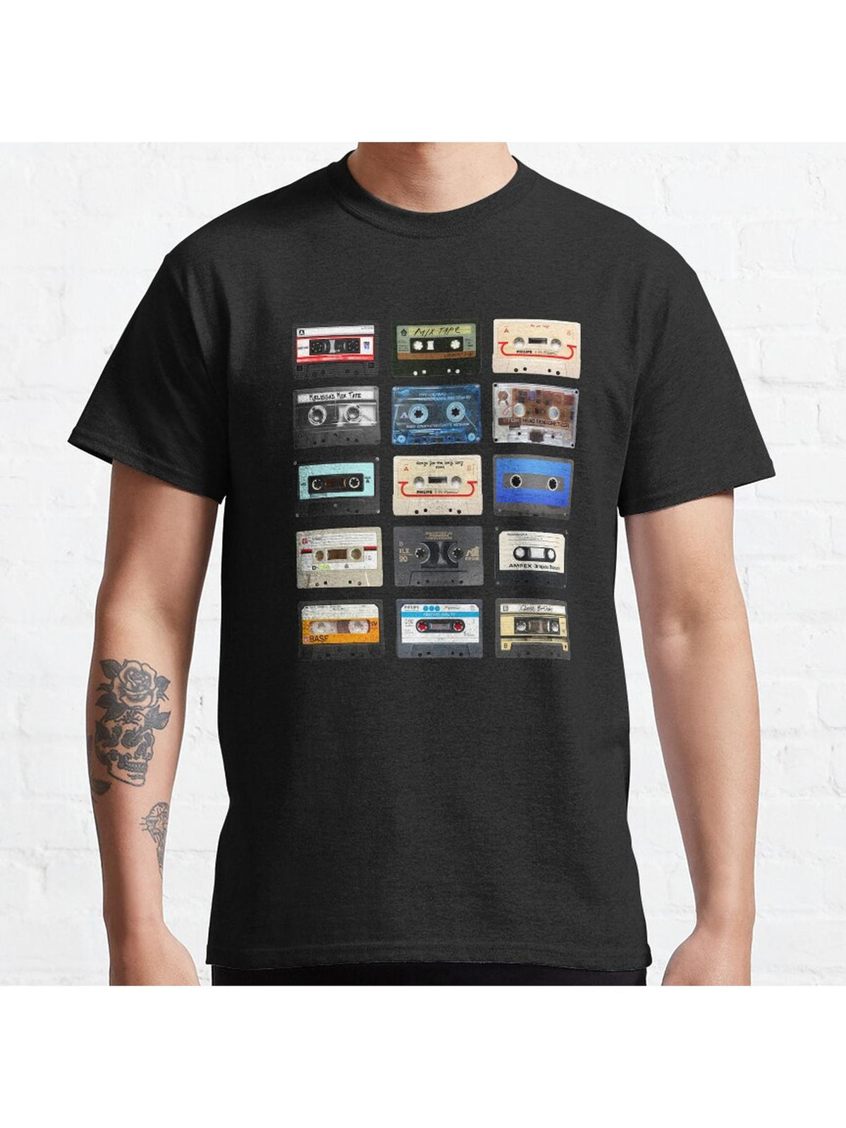 #Music Classic T-Shirt 100% Cotton, Gifts for Men Dad Husband Grandpa, S-XXXL, Black