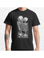 The Lovers Classic T-Shirt 100% Cotton, Gifts for Men Dad Husband Grandpa, S-XXXL, Black