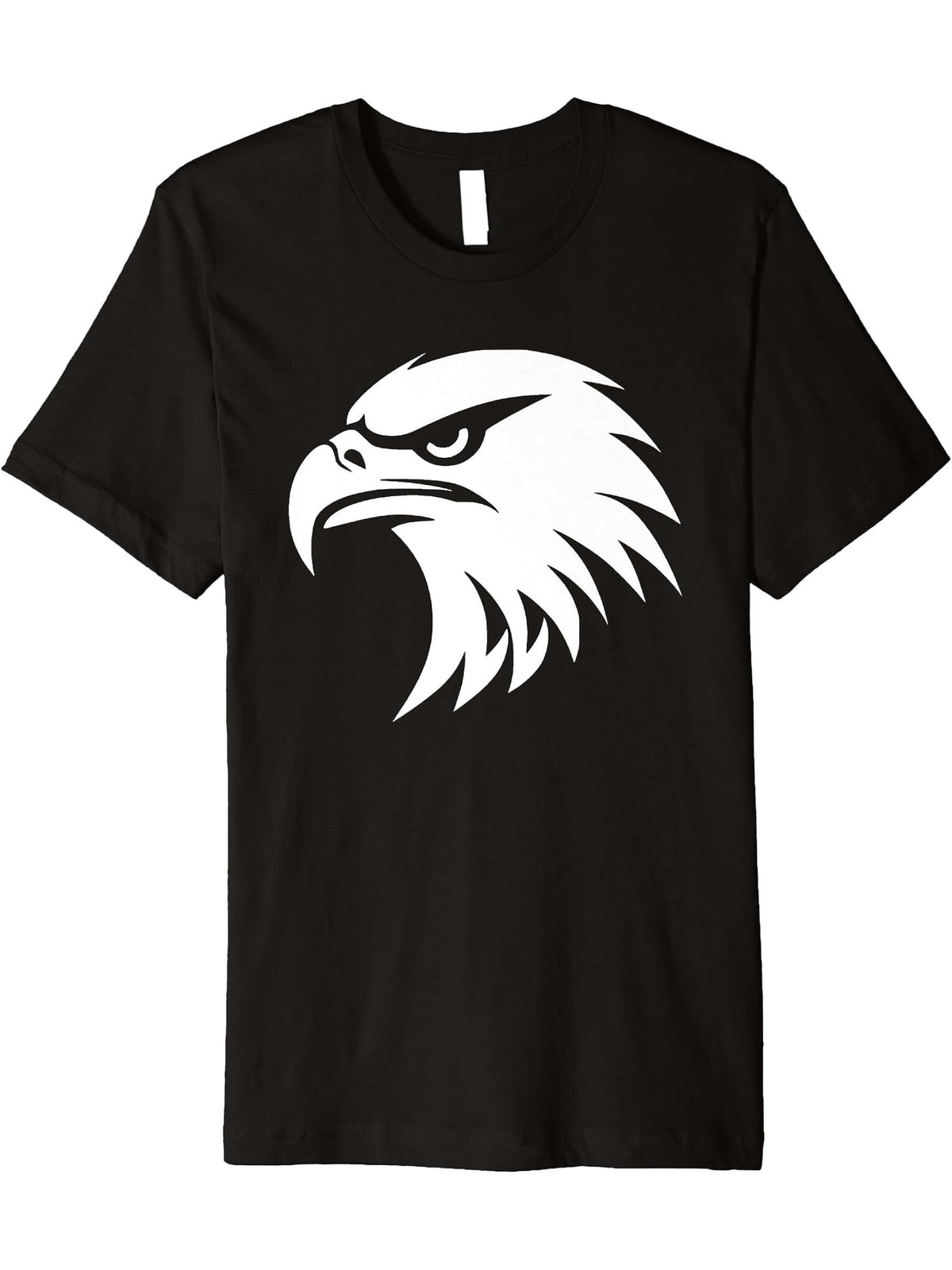 American Bald Eagle Bird Gift for Men Women Boy Girl Boys Youth Premium T-Shirt 180G 100% Cotton Printed Round Neck Short-Sleeve T-Shirt, Gifts for Men Dad Husband Grandpa, S-XXXL, Black