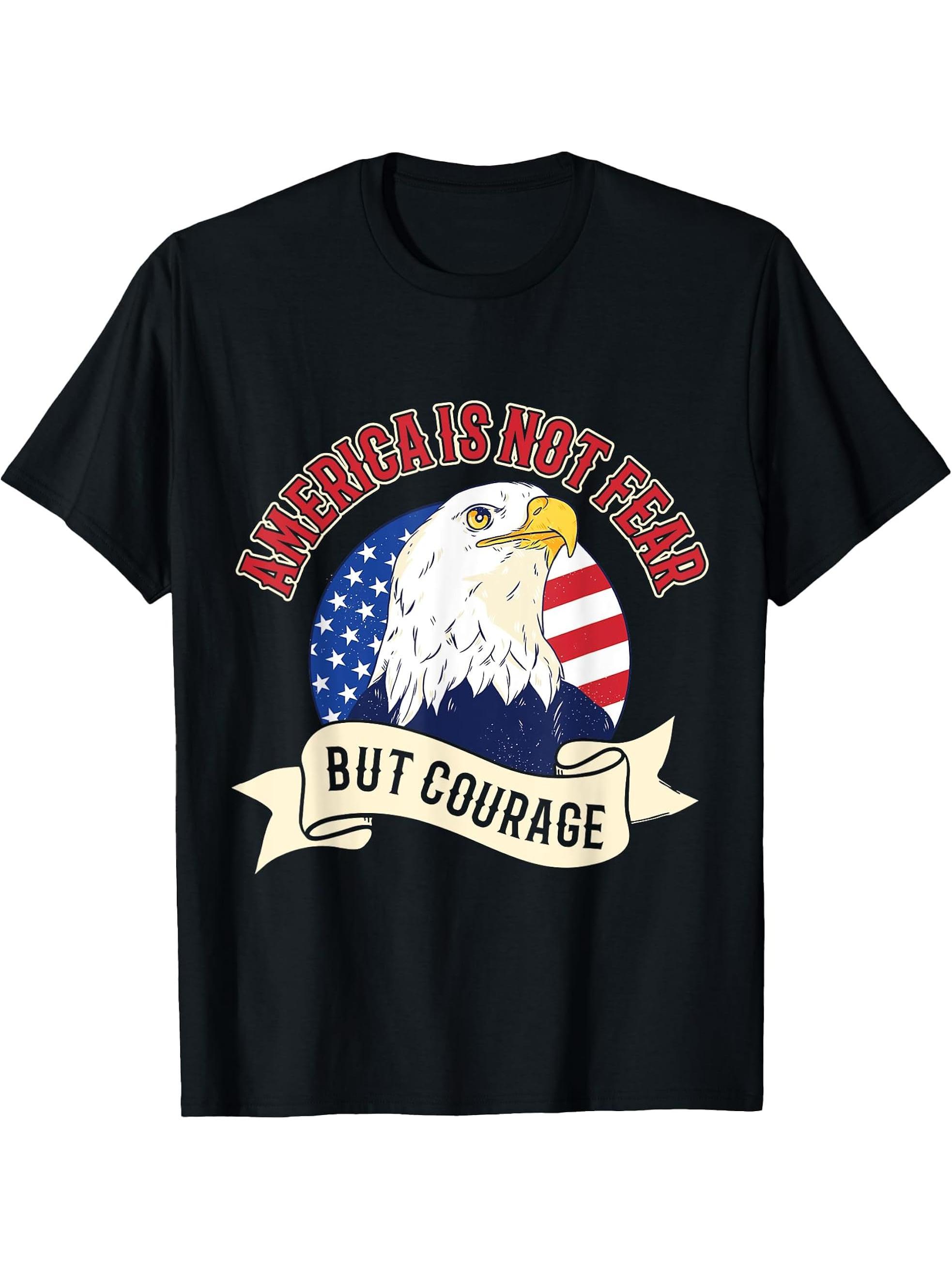 Bald eagle symbolism unbeatable determination human liberty T-Shirt 180G 100% Cotton Printed Round Neck Short-Sleeve T-Shirt, Gifts for Men Dad Husband Grandpa, S-XXXL, Black