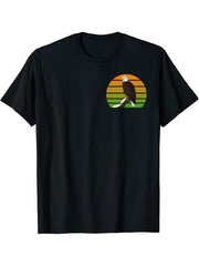 Bald Eagle Bird Birder Birdwatcher Animal Biologist T-Shirt 180G 100% Cotton Printed Round Neck Short-Sleeve T-Shirt, Gifts for Men Dad Husband Grandpa, S-XXXL, Black