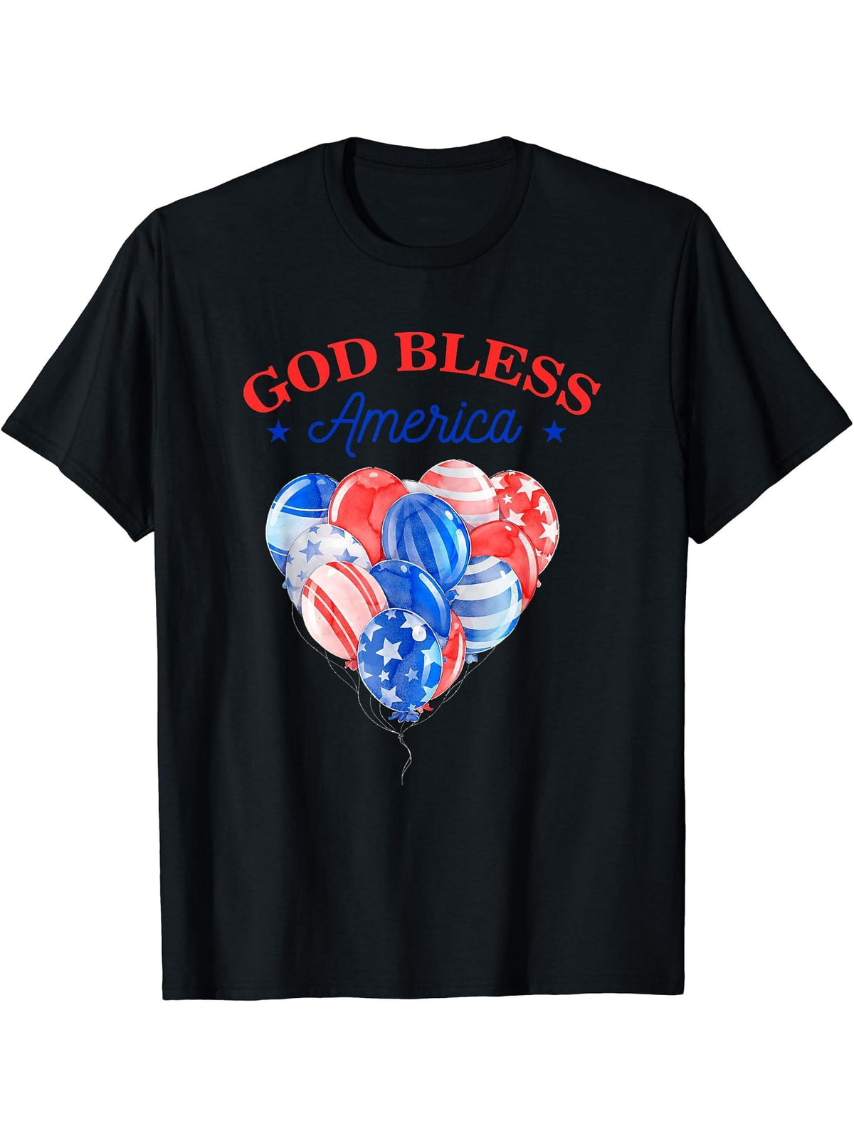 American Flag Bald Eagle Mullet Play 4th Of July T-Shirt 180G 100% Cotton Printed Round Neck Short-Sleeve T-Shirt, Gifts for Men Dad Husband Grandpa, S-XXXL, Black