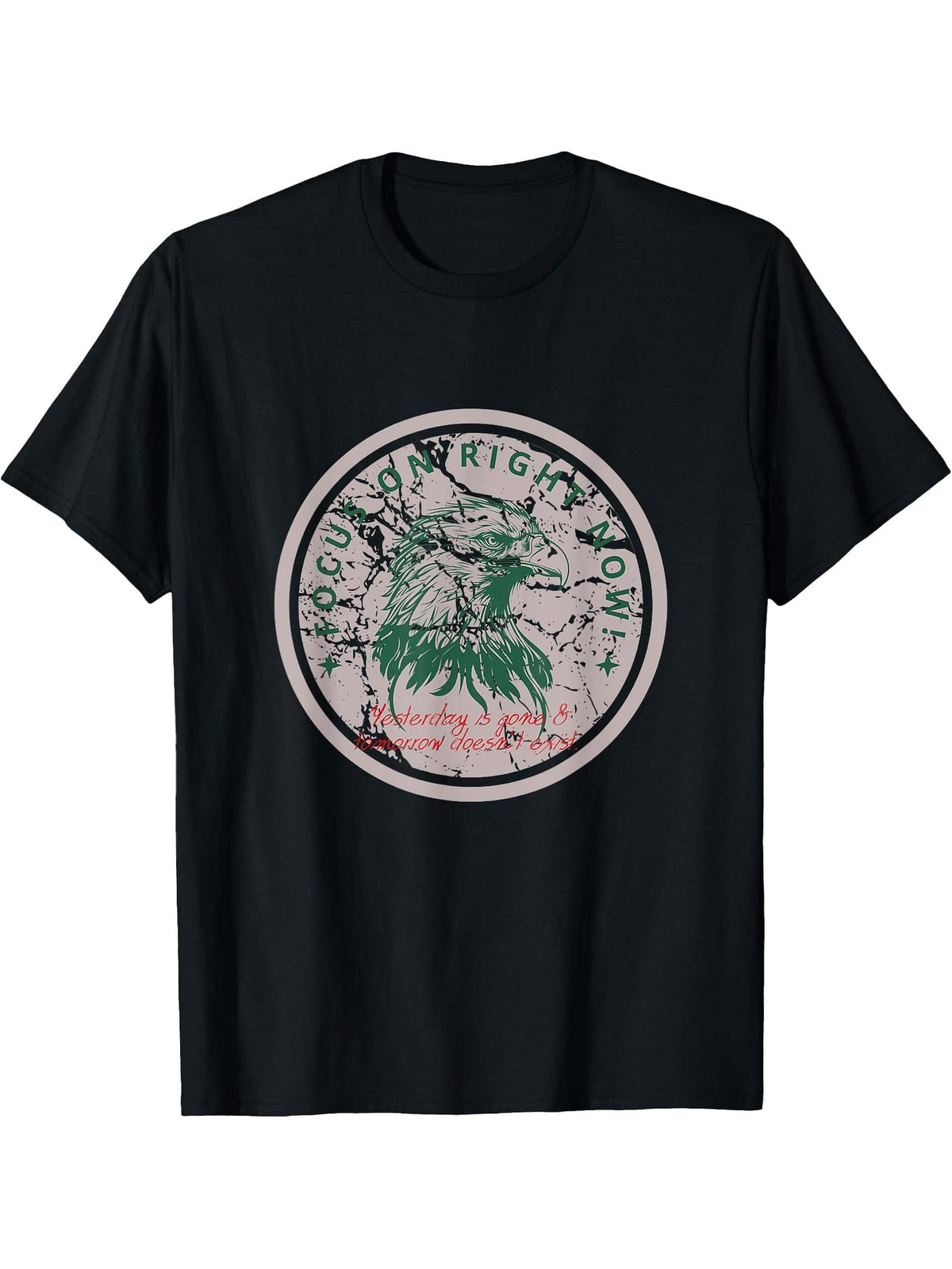 Bald Eagle Bald Eagle Short Sleeve T-Shirt, Men's, Women's T-Shirt 180G 100% Cotton Printed Round Neck Short-Sleeve T-Shirt, Gifts for Men Dad Husband Grandpa, S-XXXL, Black