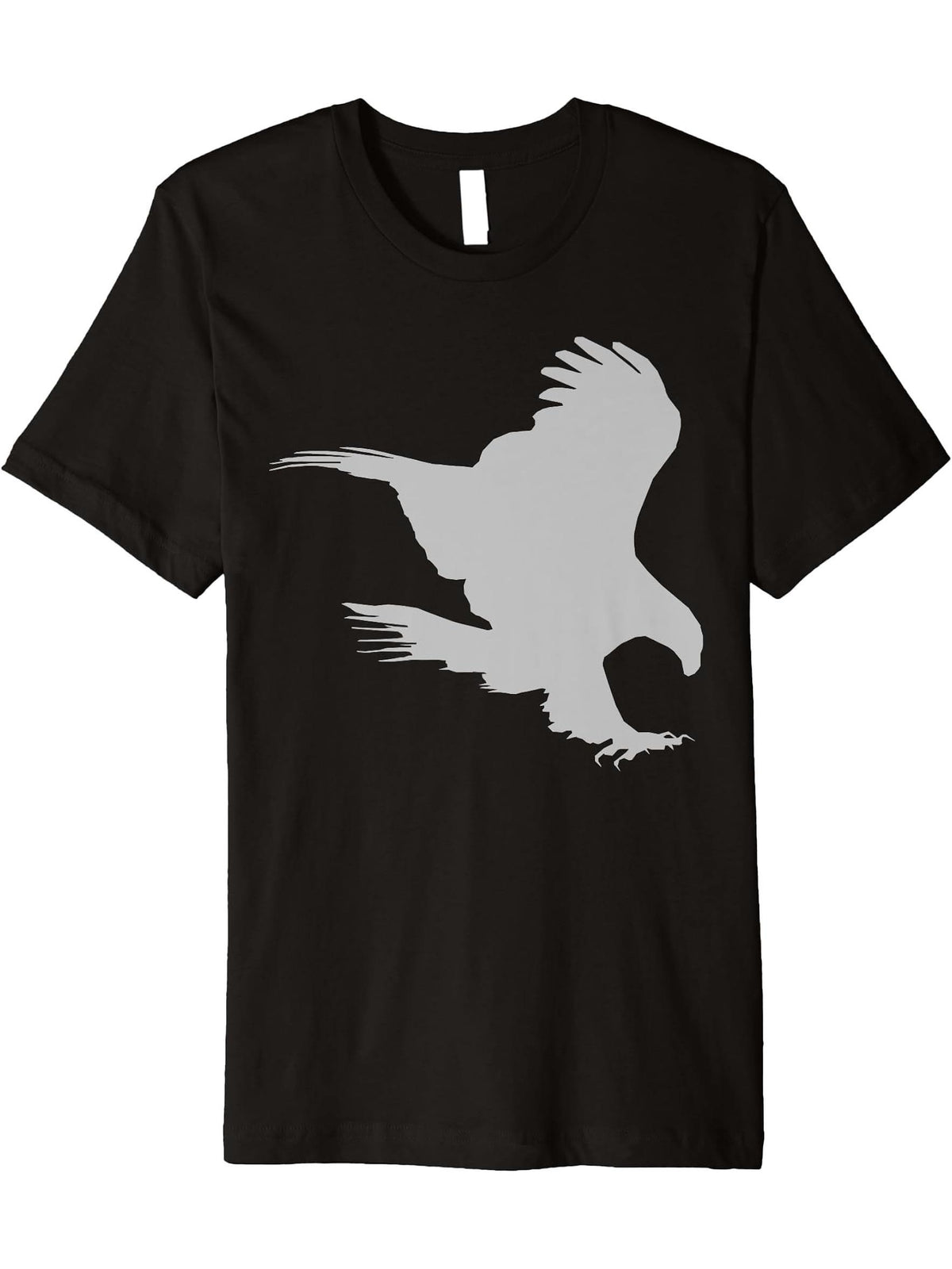 Bald Eagle American National Symbol Animal Patriotic Freedom Premium T-Shirt 180G 100% Cotton Printed Round Neck Short-Sleeve T-Shirt, Gifts for Men Dad Husband Grandpa, S-XXXL, Black