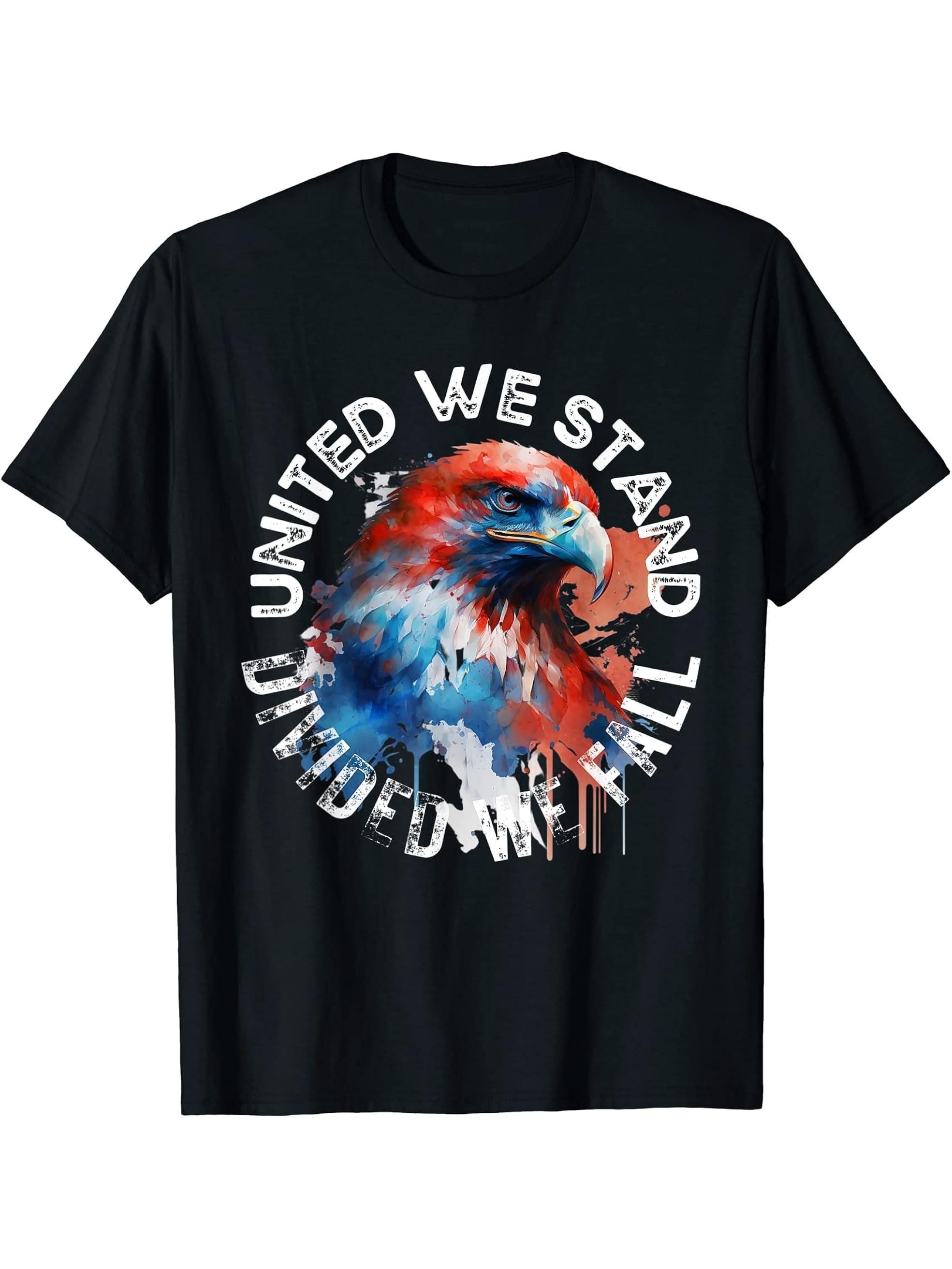 Watercolor T-Shirt 180G 100% Cotton Printed Round Neck Short-Sleeve T-Shirt, Gifts for Men Dad Husband Grandpa, S-XXXL, Black