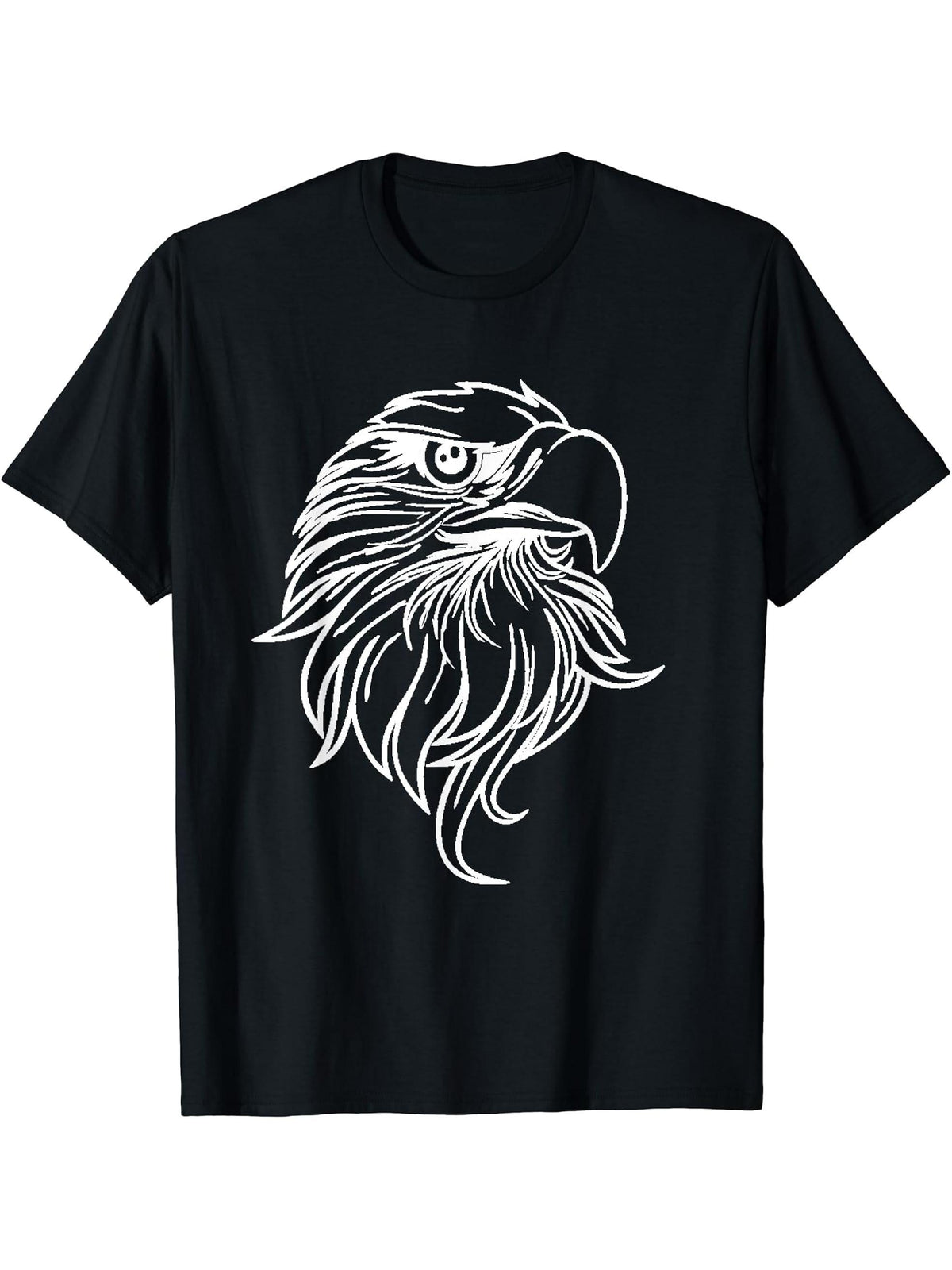 Portrait T-Shirt 180G 100% Cotton Printed Round Neck Short-Sleeve T-Shirt, Gifts for Men Dad Husband Grandpa, S-XXXL, Black