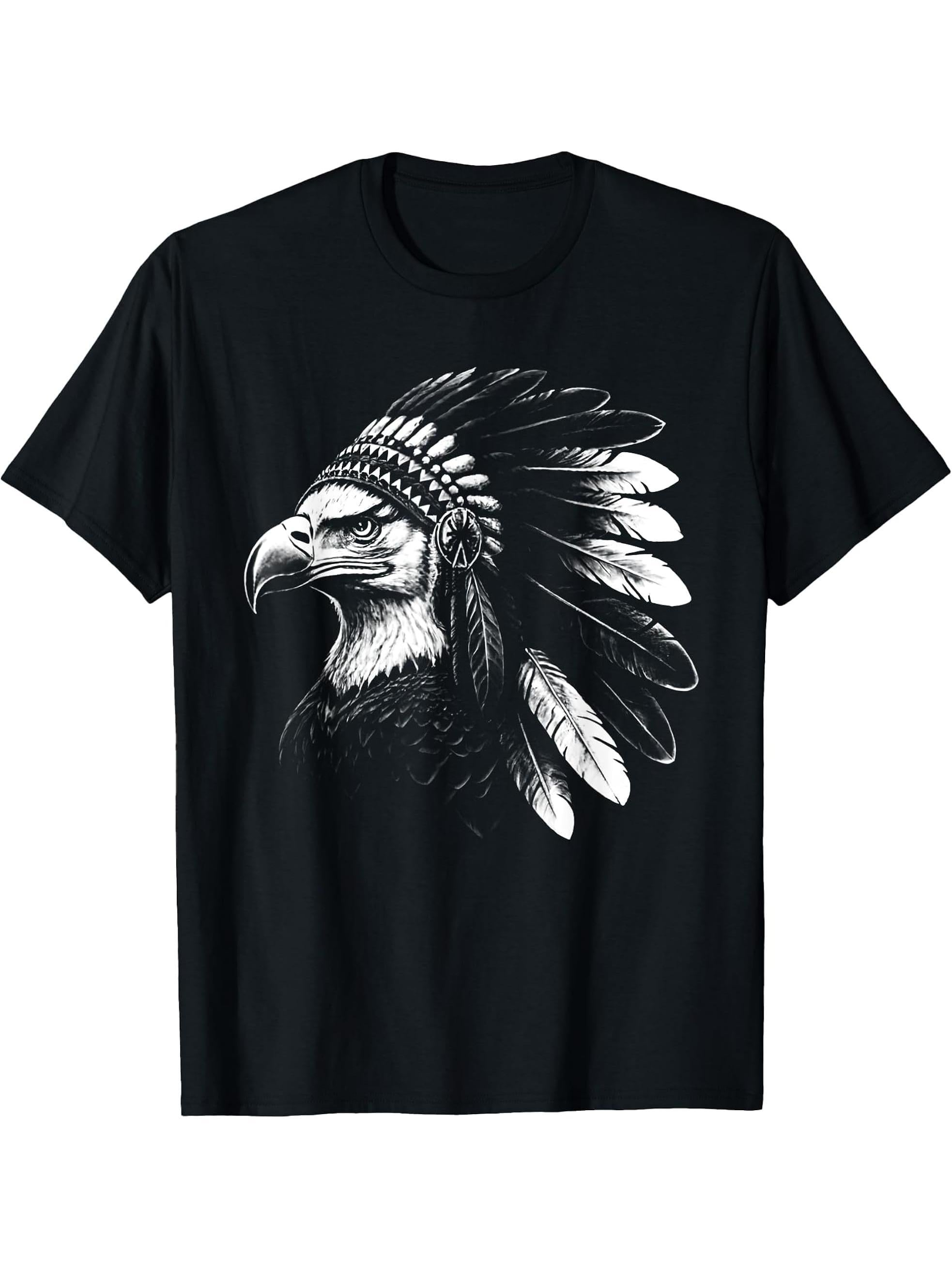 Bald Eagle Head Sunglasses T-Shirt 180G 100% Cotton Printed Round Neck Short-Sleeve T-Shirt, Gifts for Men Dad Husband Grandpa, S-XXXL, Black