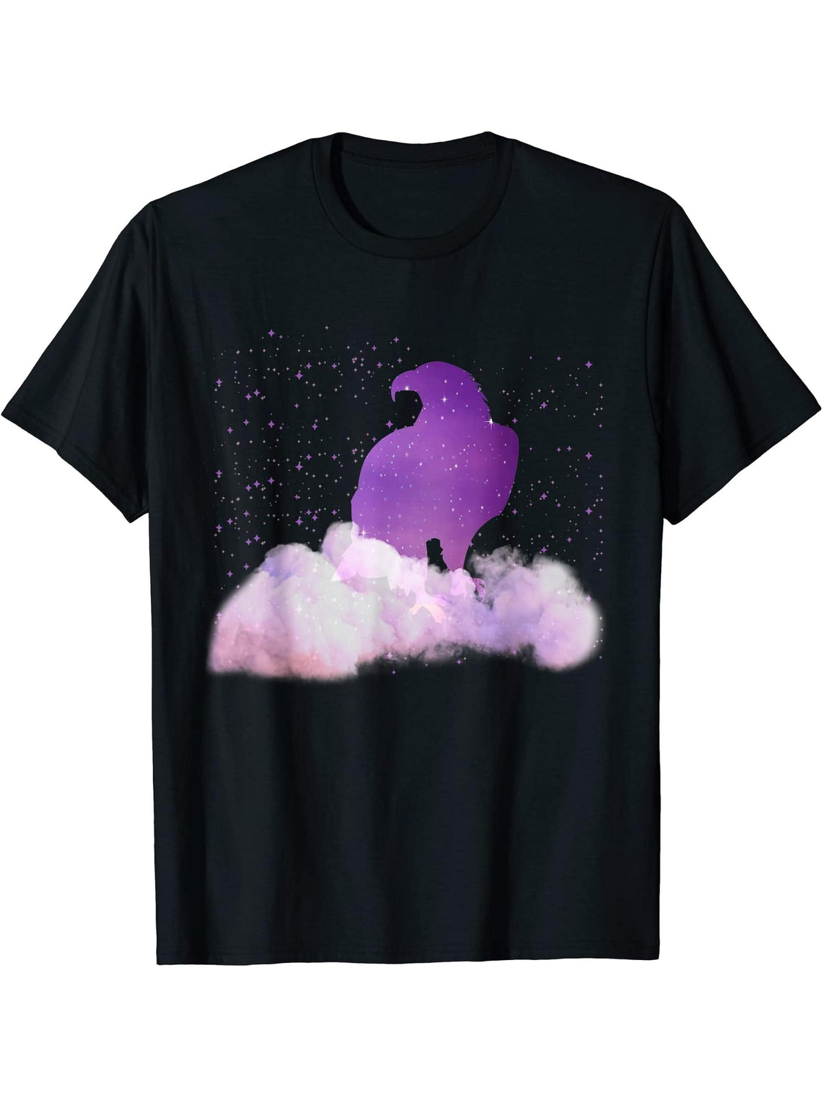 Funny Bald Eagle Novelty Design Bald Eagle Lover Boys Girls T-Shirt 180G 100% Cotton Printed Round Neck Short-Sleeve T-Shirt, Gifts for Men Dad Husband Grandpa, S-XXXL, Black