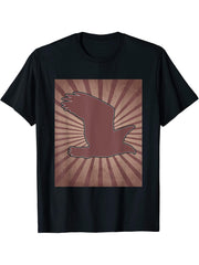 Vintage Bald Eagle Gift Bald Eagle T-Shirt 180G 100% Cotton Printed Round Neck Short-Sleeve T-Shirt, Gifts for Men Dad Husband Grandpa, S-XXXL, Black