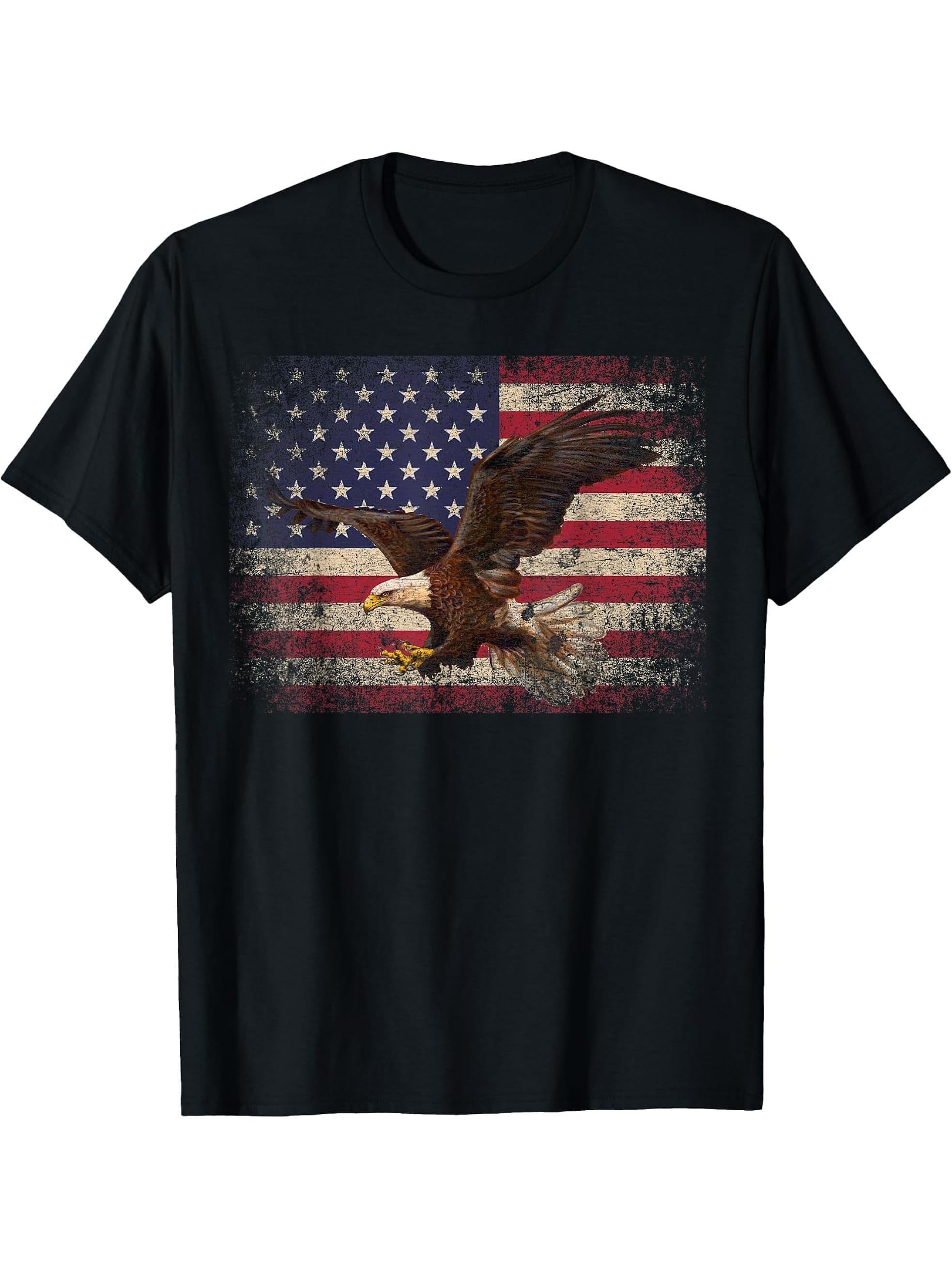 Flag Country T-Shirt 180G 100% Cotton Printed Round Neck Short-Sleeve T-Shirt, Gifts for Men Dad Husband Grandpa, S-XXXL, Black