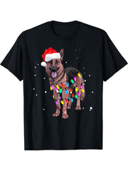 With santa T Shirt T-Shirt 180G 100% Cotton Printed Round Neck Short-Sleeve T-Shirt, Gifts for Men Dad Husband Grandpa, S-XXXL, Black