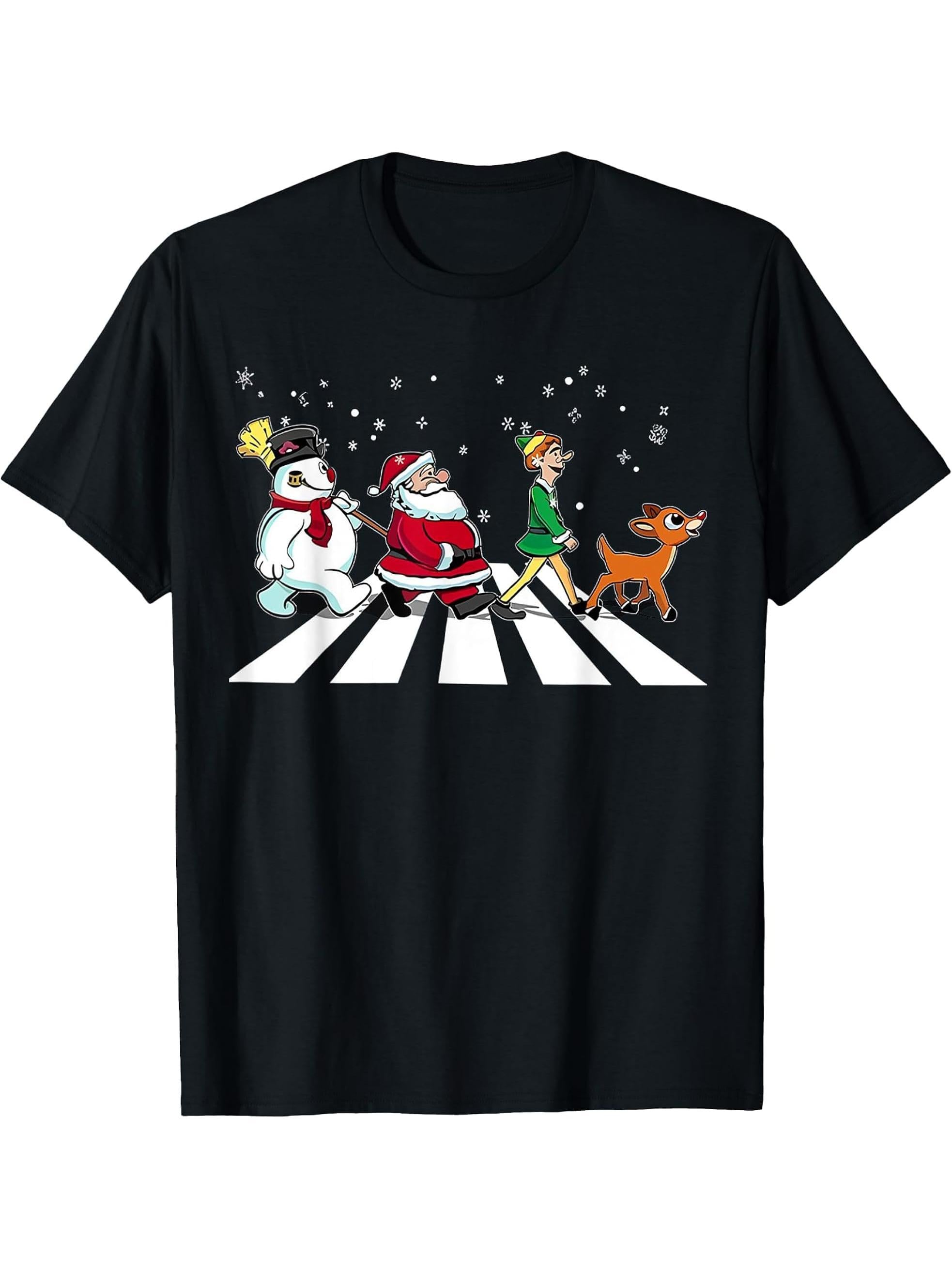 Crosswalk T-Shirt 180G 100% Cotton Printed Round Neck Short-Sleeve T-Shirt, Gifts for Men Dad Husband Grandpa, S-XXXL, Black