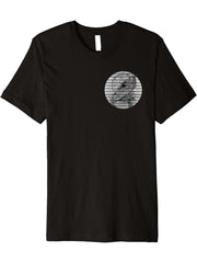 Bald Eagle American National Symbol Animal Patriotic Freedom Premium T-Shirt 180G 100% Cotton Printed Round Neck Short-Sleeve T-Shirt, Gifts for Men Dad Husband Grandpa, S-XXXL, Black